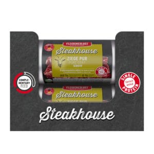 12x 500g Fleischeslust Steakhouse Sensitive puur geiten natvoer voor honden