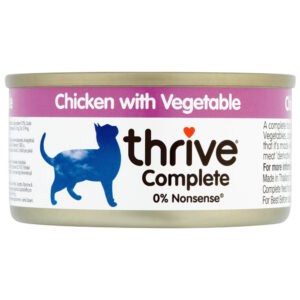 12x75g Adult Wet Complete Kip met Groenten Thrive Kattenvoer