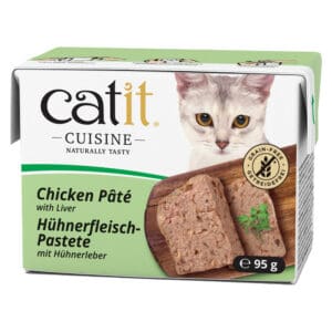 12x95g Catit Cuisine Paté kip met lever natvoer voor katten