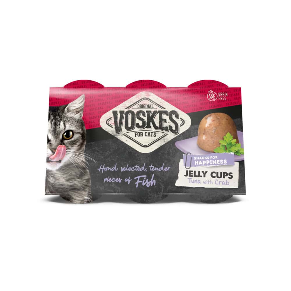 12x Voskes Tender Pieces Tonijn – Krab 6 x 25 gr
