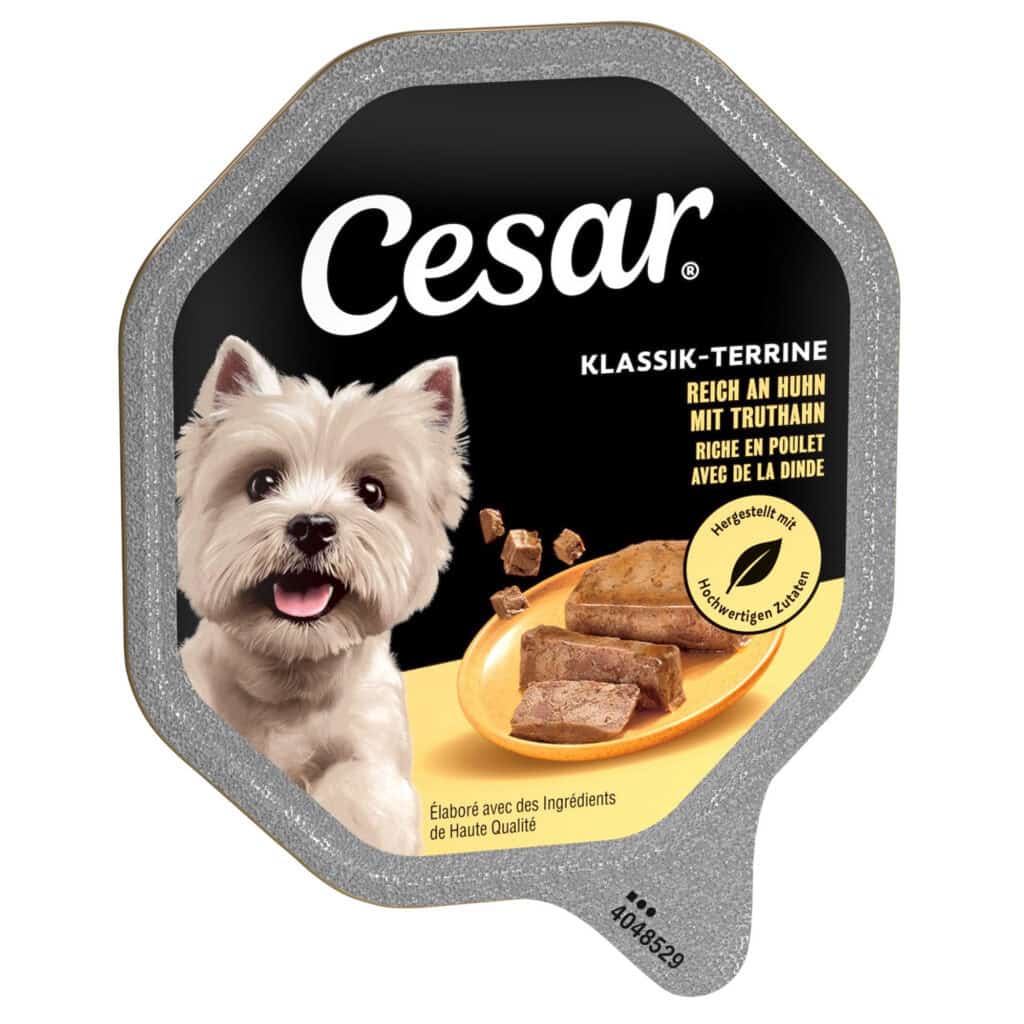 Cesar Klassieker Kip en Kalkoen Hondenvoer – 14 x 150 g