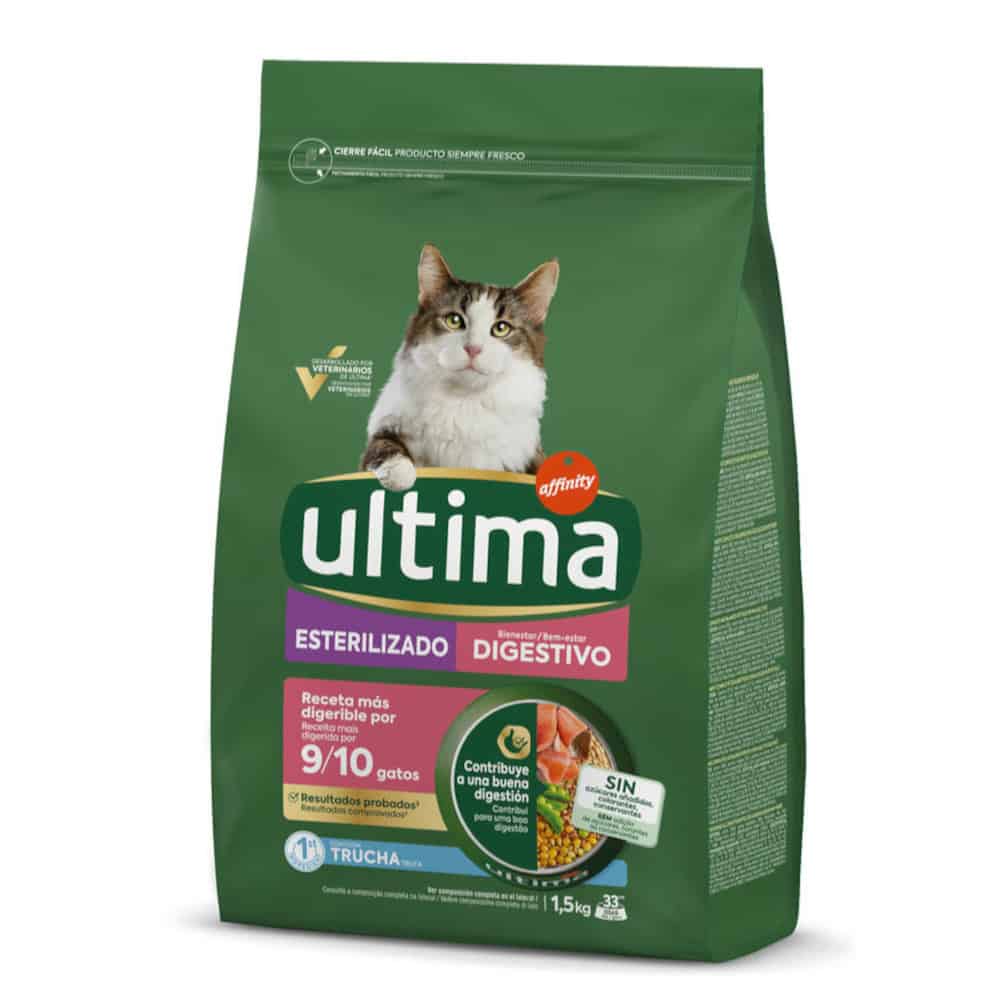 1,5Ultima Cat Sterilised Sensible Forel droogvoer voor katten