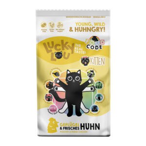1,7kg Lucky Lou Kitten Gevogelte & Kip droogvoer voor katten