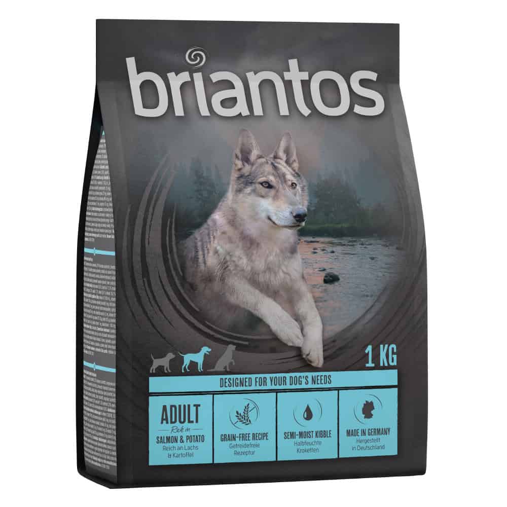 1kg Adult Zalm & Aardappel Briantos Hondenvoer droog