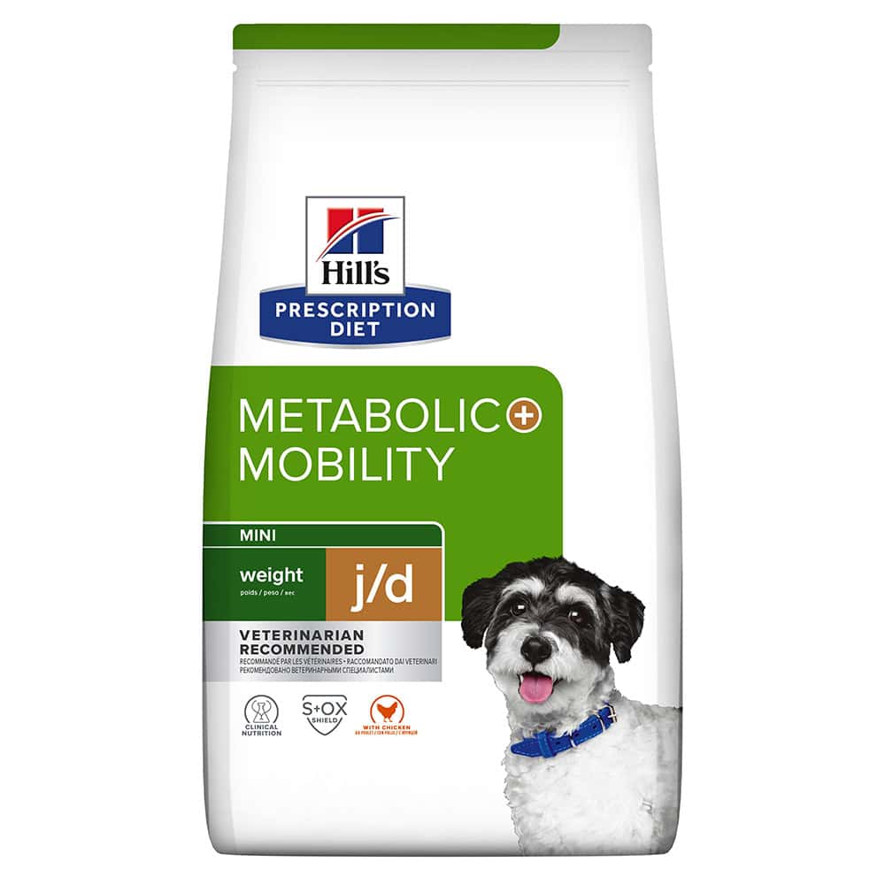 Hill’s j/d Metabolic + Mobility Mini Prescription Diet Hondenvoer – 1 kg