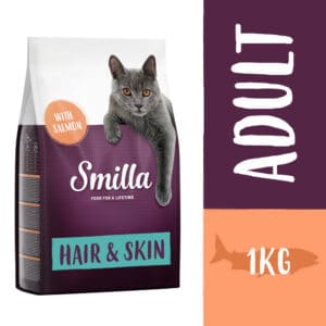1kg Smilla Hair & Skin met Zalm Katten Droogvoer