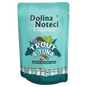20 x 85 g Dolina Noteci Superfood Forel en Tonijn nat kattenvoer