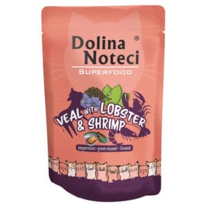 20 x 85 g Dolina Noteci Superfood Kalfsvlees, Kreeft & Garnalen nat kattenvoer