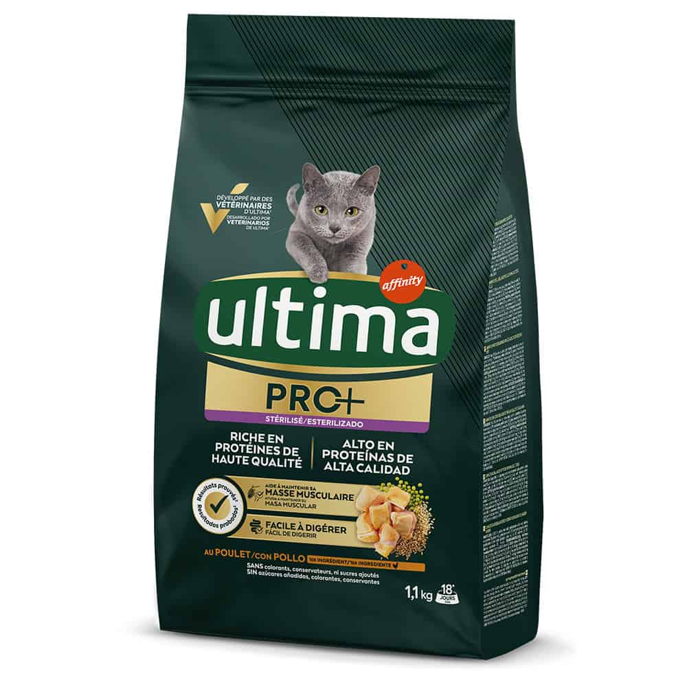 Affinity Ultima Ultima Cat PRO+ Sterilized Kip kattenvoer droogvoer – 2 x 1,1 kg