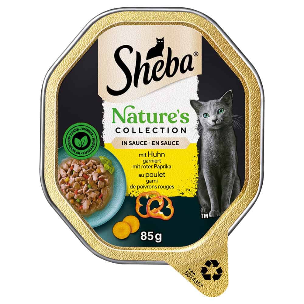 22x85g Kip in Saus Nature’s Collection Sheba Kattenvoer