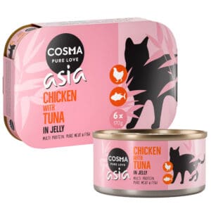 24x170g Kip & Tonijn in Gelei Cosma Asia Kattenvoer