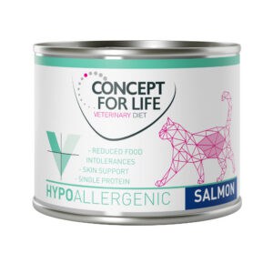 Concept for Life VET Concept for Life Veterinary Diet Hypoallergenic Zalm Natvoer voor volwassen katten – 4,44 kg