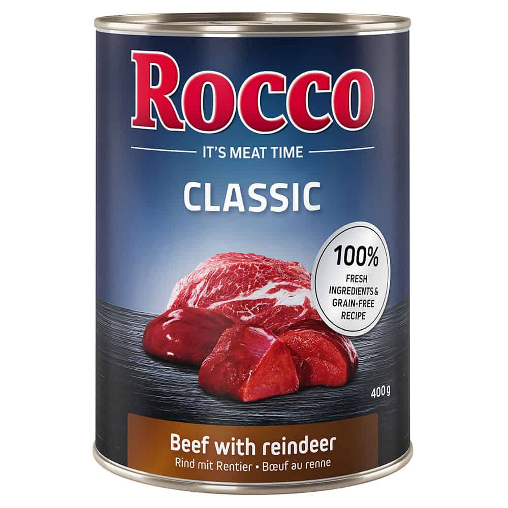 24x400g Rund met Rendier Rocco Classic Hondenvoer