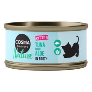 24x70g Nature Kitten Tonijn & Aloë Vera Cosma Kattenvoer