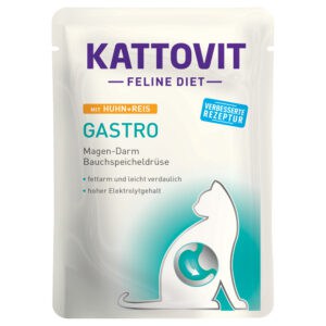 Kattovit Gastro Kip/Rijst Maaltijdzakjes Kattenvoer – 24 x 85 g