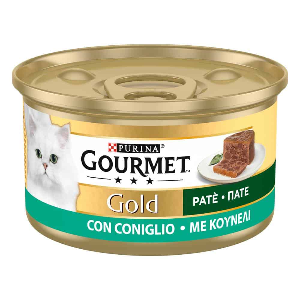 Gourmet Konijn Mousse Gold natvoer voor katten – 24 x 85 g