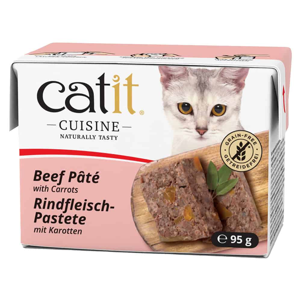 24x95g Catit Cuisine Paté Rund met Wortelen natvoer voor katten