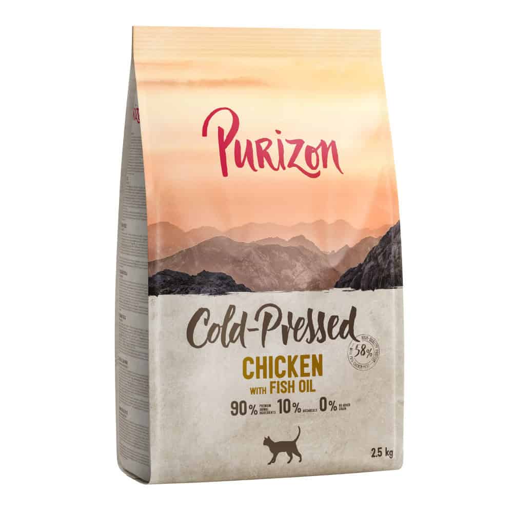 Purizon Coldpressed Kip met Visolie Kattenvoer – 2 x 2,5 kg
