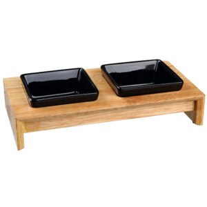 Trixie 0,2L Voerbakset Keramiek/Hout – 200 g