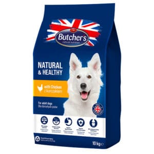 2x 10kg Butcher's Natural & Healthy met kip hondenvoer droog