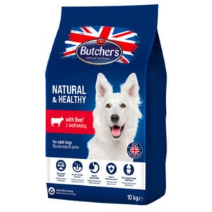 2x 10kg Butcher's Natural & Healthy met Rundvlees hondenvoer droog