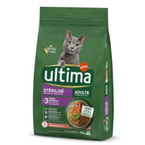 2x10kg Ultima Cat Sterilized Zalm & Gerst Kattenvoer