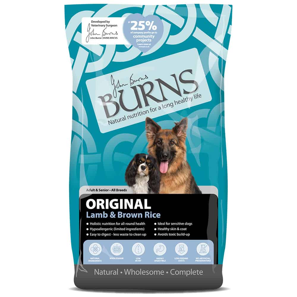2x12kg Adult Original Lam & Bruine Rijst Burns Hondenvoer