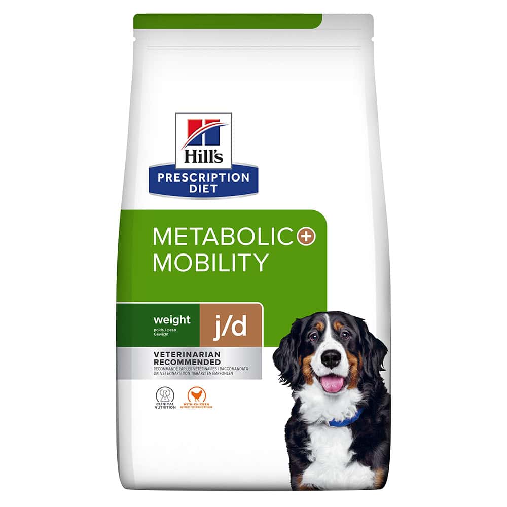 Hill’s Canine Metabolic & Mobility met Kip Prescription Diet Hondenvoer – 12 kg