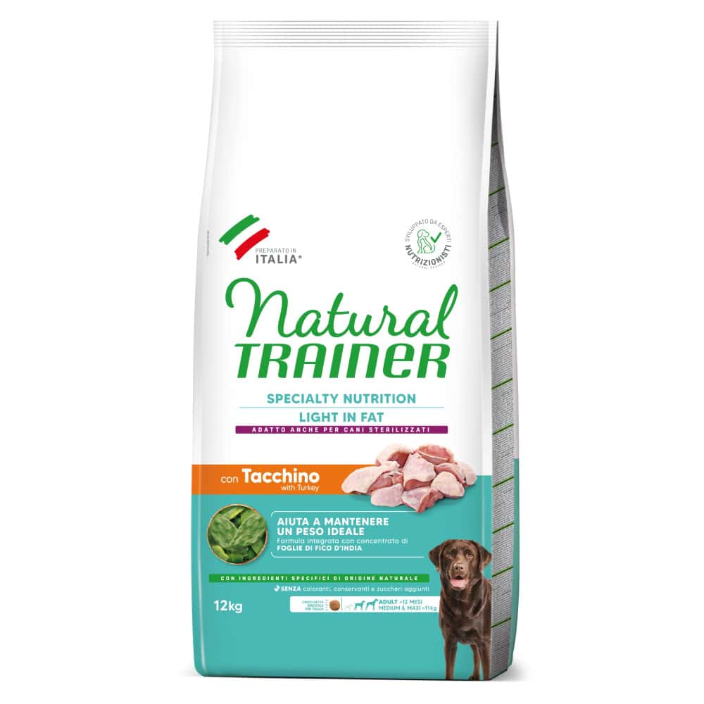 2 x 12 kg Trainer Natural Weight Care Medium / Maxi hondenvoer droog