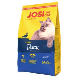 2x650g Josera JosiCat Crispy Duck droogvoer voor katten