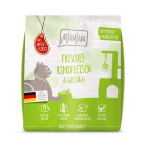 300g MjAMjAM Knapperige Maaltijden Rund & Gevogelte Kattenvoer droog