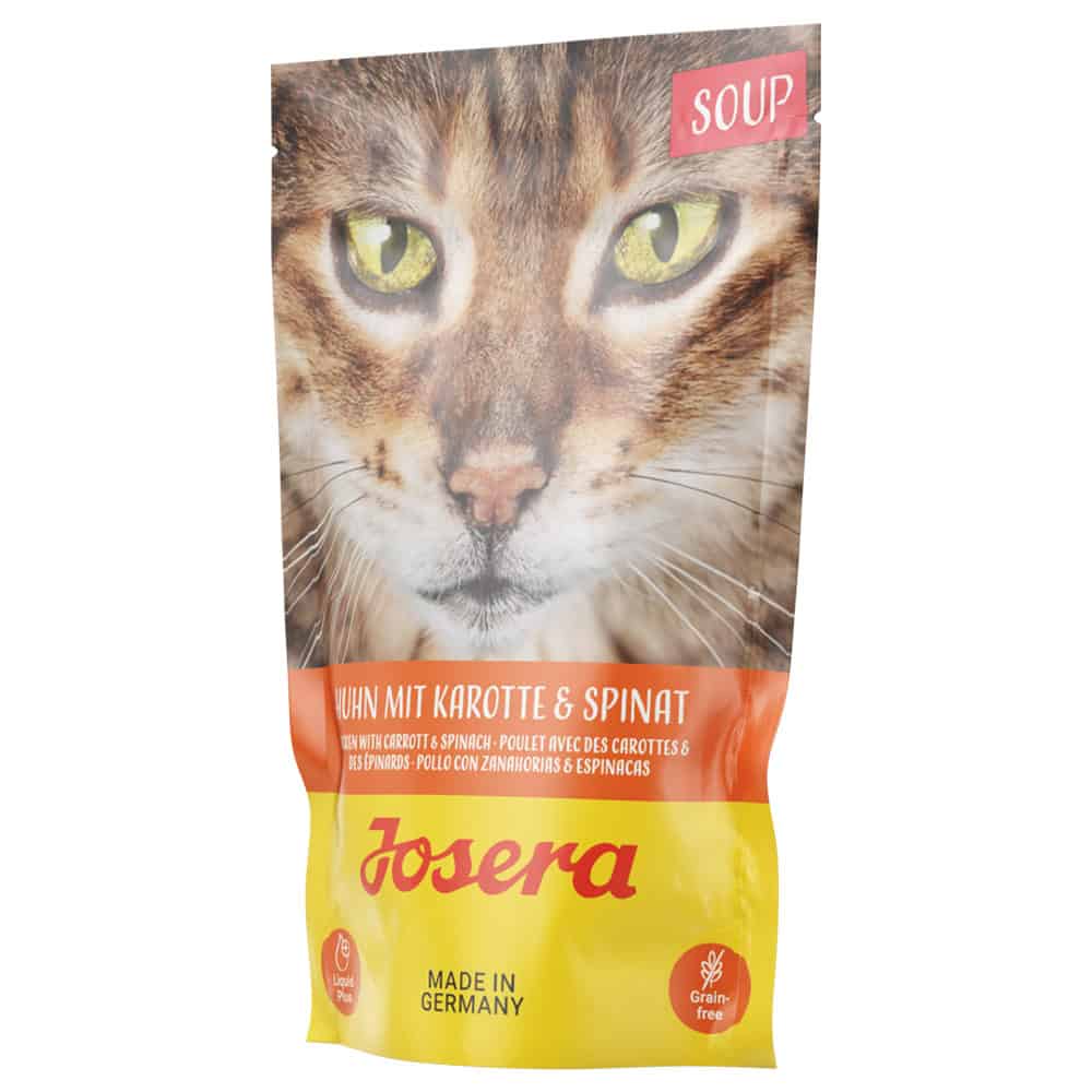 32x70g Josera Soup Kip met Wortel & Spinazie Kattenvoer nat