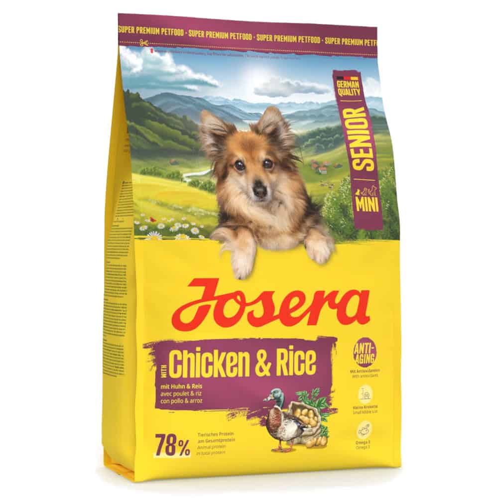 3kg Josera Mini Senior Kip & Rijst hondenvoer droog