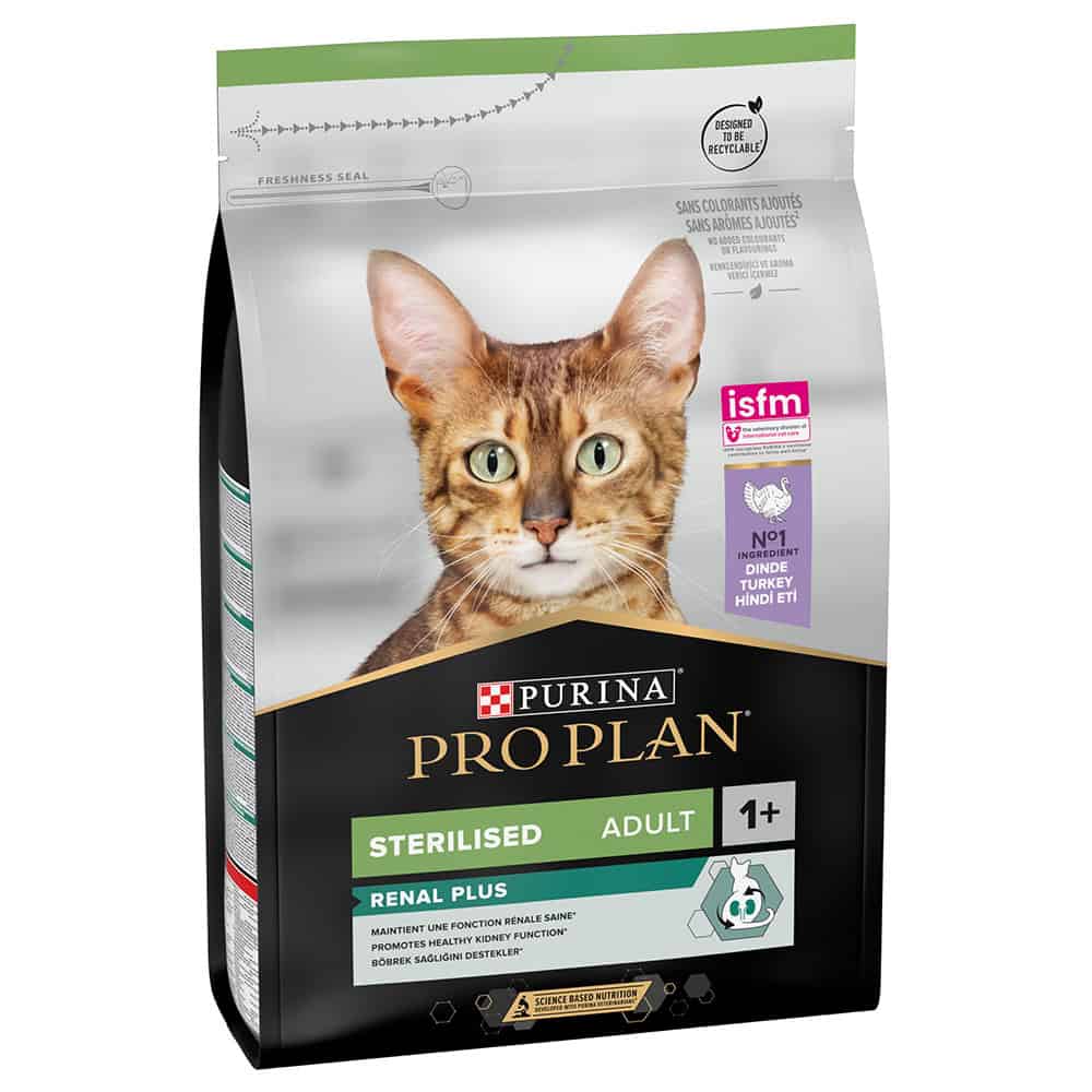 3kg Sterilised Adult Optirenal Rijk aan Kalkoen Pro Plan Kattenvoer