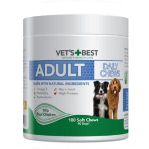 400g (180 Chews) Vet's Best Adult Daily Chews Kip Aanvullende voeding voor honden