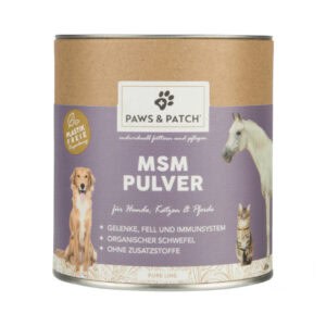 PAWS & PATCH MSM Powder Straight Feed Dog – 2 x 400 g