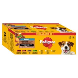 40x100g Pedigree vershoudzakjes land selectie met Groenten in saus (4 soorten) nat hondenvoer