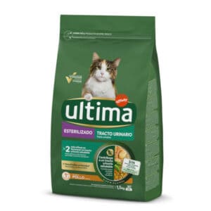 4,5kg(3x1,5kg) Ultima Cat Sterilised Urinary Kip droogvoer voor katten