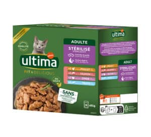 Affinity Ultima Ultima Sterilized Mix I (Kip, Kalkoen, Zalm, Forel) Kattenvoer nat – 8 x 85 g