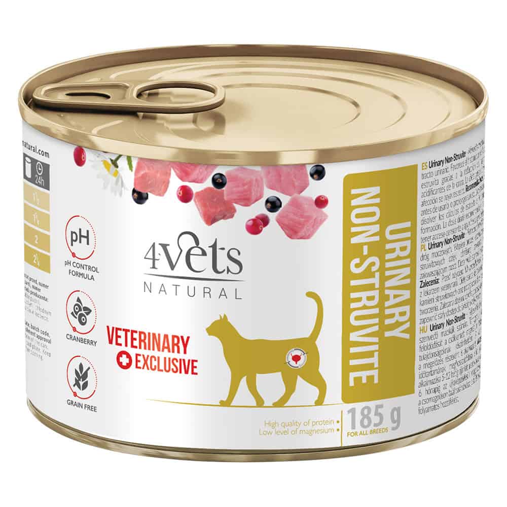 4Vets Natural Cat Urinary – 6 x 185 g