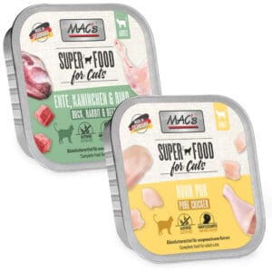 64x100g MAC's Cat Bowl Mix Puur Kip, Eend, Konijn & Rundvlees kattenvoer nat