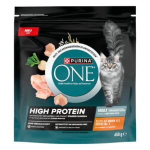 650g PURINA ONE High Protein Kip Droogkattenvoer