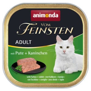 Animonda Vom Feinsten Adult Kalkoen & Konijn Kattenvoer – 6 x 100 g