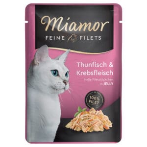 6x100g Fijne Filets Tonijn & Kreeft Miamor Kattenvoer