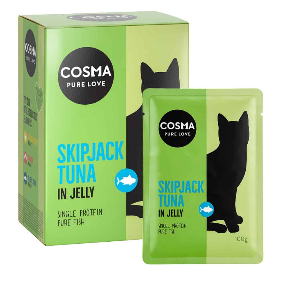 Cosma Vershoudzakjes Skipjack Tonijn Kattenvoer – 6 x 100 g