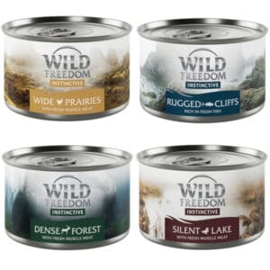 6 x 140 g Wild Freedom Instinctive Misty Mountains - Gemengd pakket Katten Natvoer