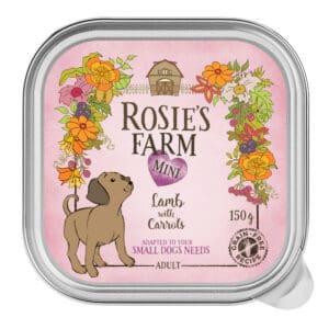 Rosie's Farm Mini lam met wortels natvoer voor honden – 6 x 150 g