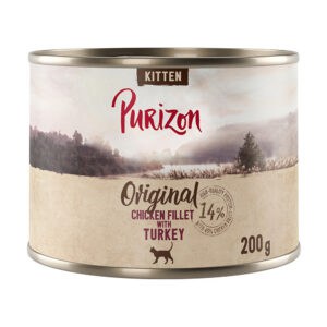 6x200g Purizon Original Kipfilet met Kalkoen Kitten Natvoer