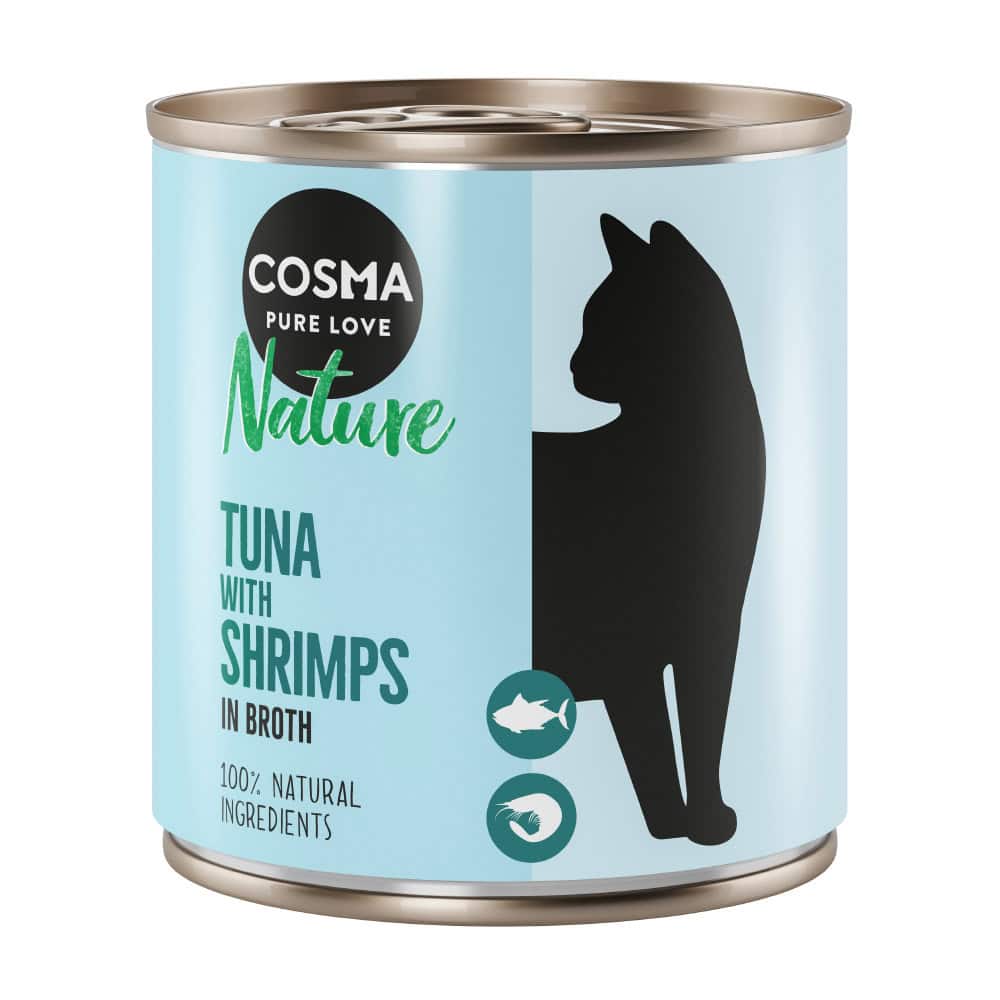 6x280g Nature Tonijn & Garnalen Cosma Kattenvoer