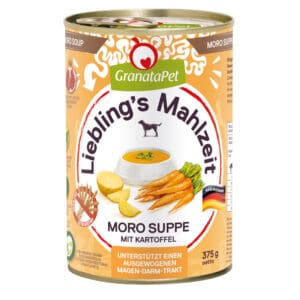 6x375g GranataPet Liebeling's Maaltijd Moro Soep met Aardappel nat hondenvoer